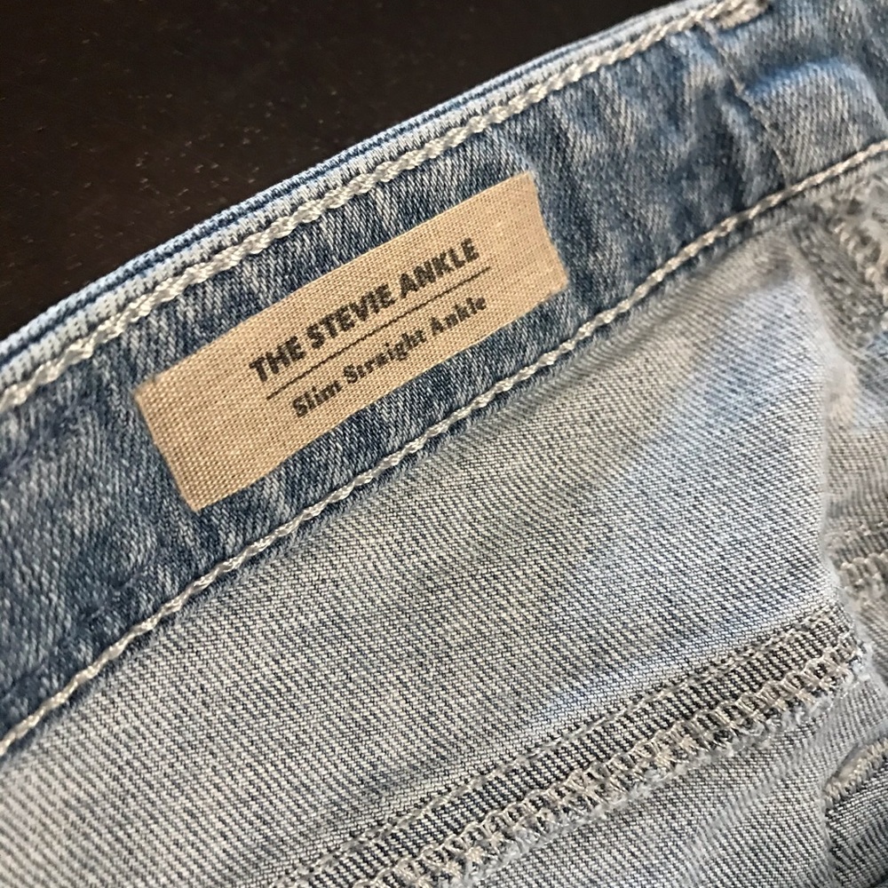 AG Adriano Goldschmied jeans 26r 26 distress STEVIE ANKLE slim straight - Picture 8 of 12